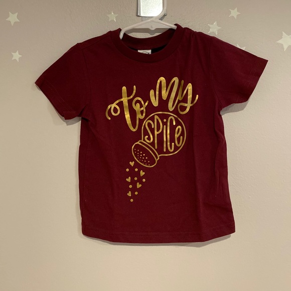 Mommy and me fall matching pumpkin spice shirts small and 2T maroon color - Picture 6 of 13